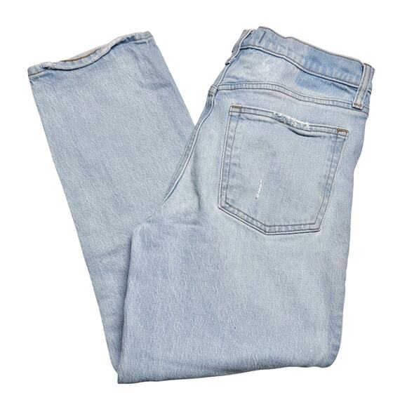 Abercrombie & Fitch | Women | The Boyfriend Mid Rise Distressed Jeans | Sz 28 6R - Picture 12 of 12